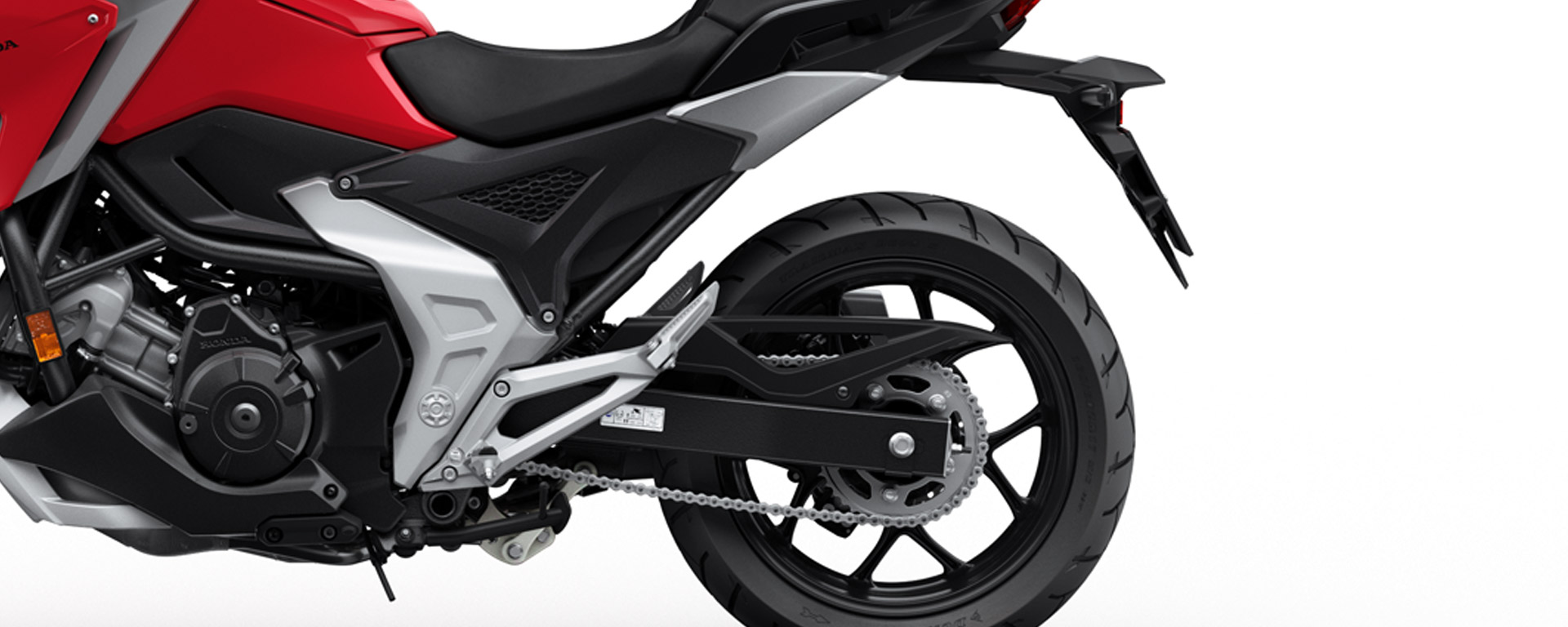 Detalhe Roda traseira da Moto Honda NC 750X