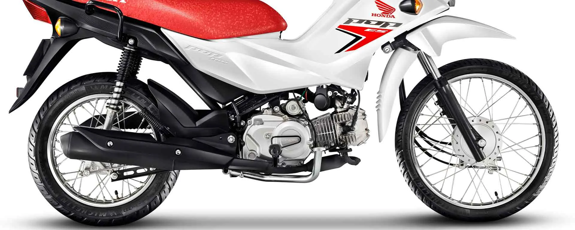Módulo Features Segurança Pneus da Moto Honda POP 110i ES Branco Ross White