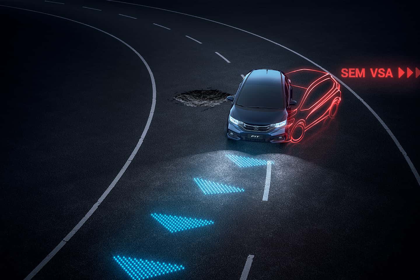 Sistema VSA® (Vehicle Stability Assist) Assistente de tração e