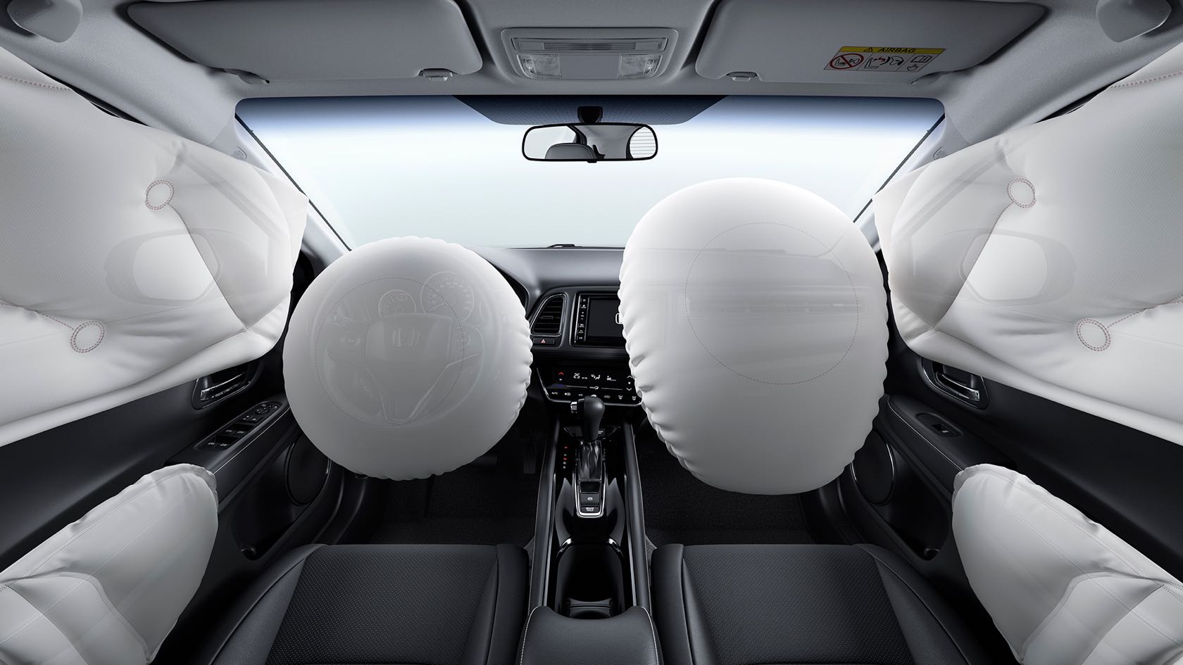 6 Airbags frontais, laterais e de cortina Honda Automóveis