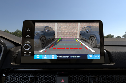 CR-V - Conforto - Câmera de marcha a ré multivisão