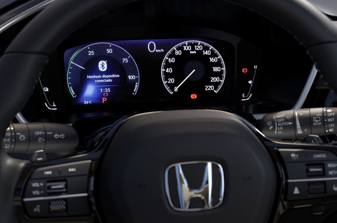 CR-V - Tecnologia - Painel digital TFT 10.2" de alta resolução