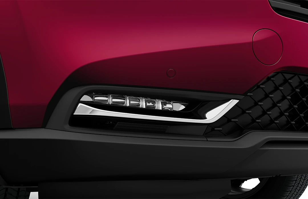 Aplique cromado de farol de neblina