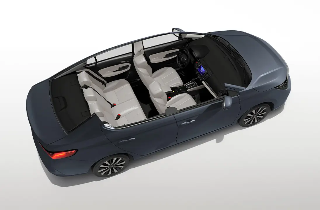 Amplo espaço interno com total ergonomia e conforto