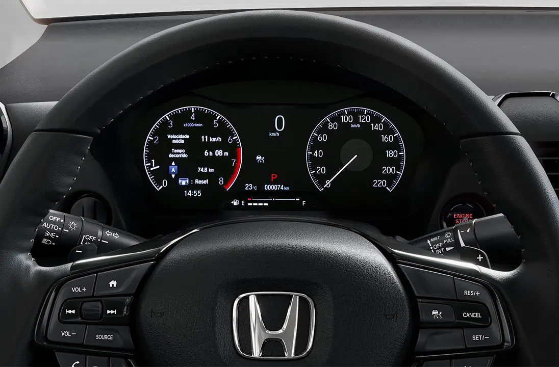 New City Sedan - Galeria interna - Painel TFT