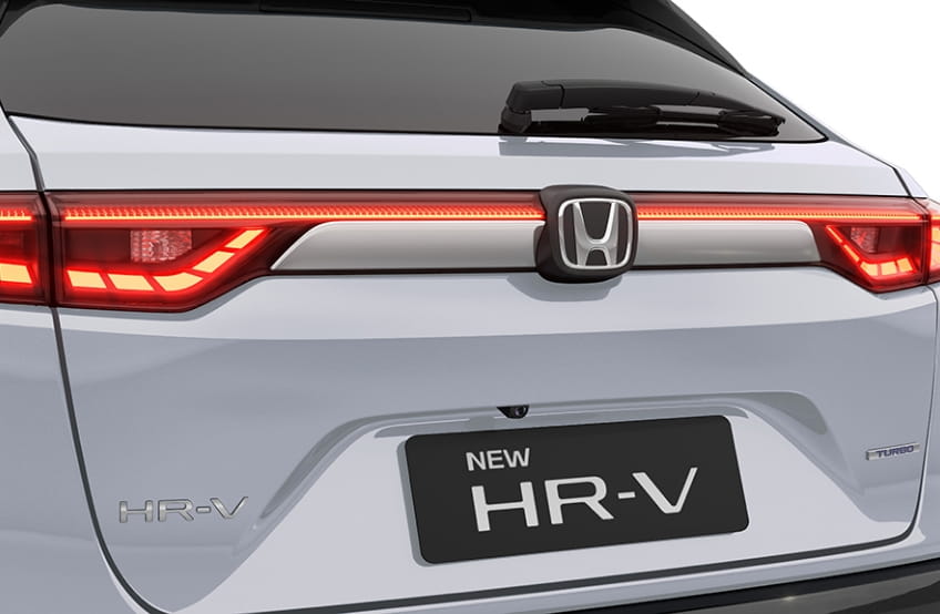Moldura decorativa cromada da tampa traseira do New HRV
