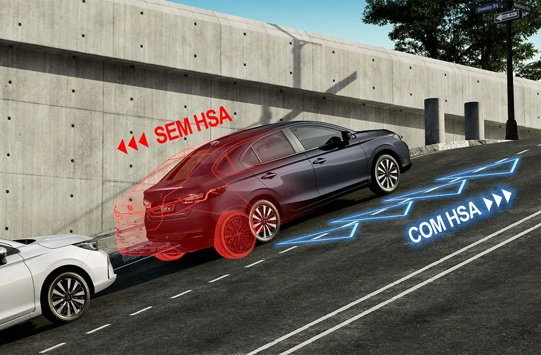New City Sedan - Galeria externa - Assistente de tração HSA