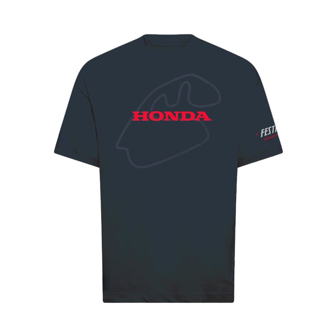 Camiseta Honda Interlagos Azul Escuro