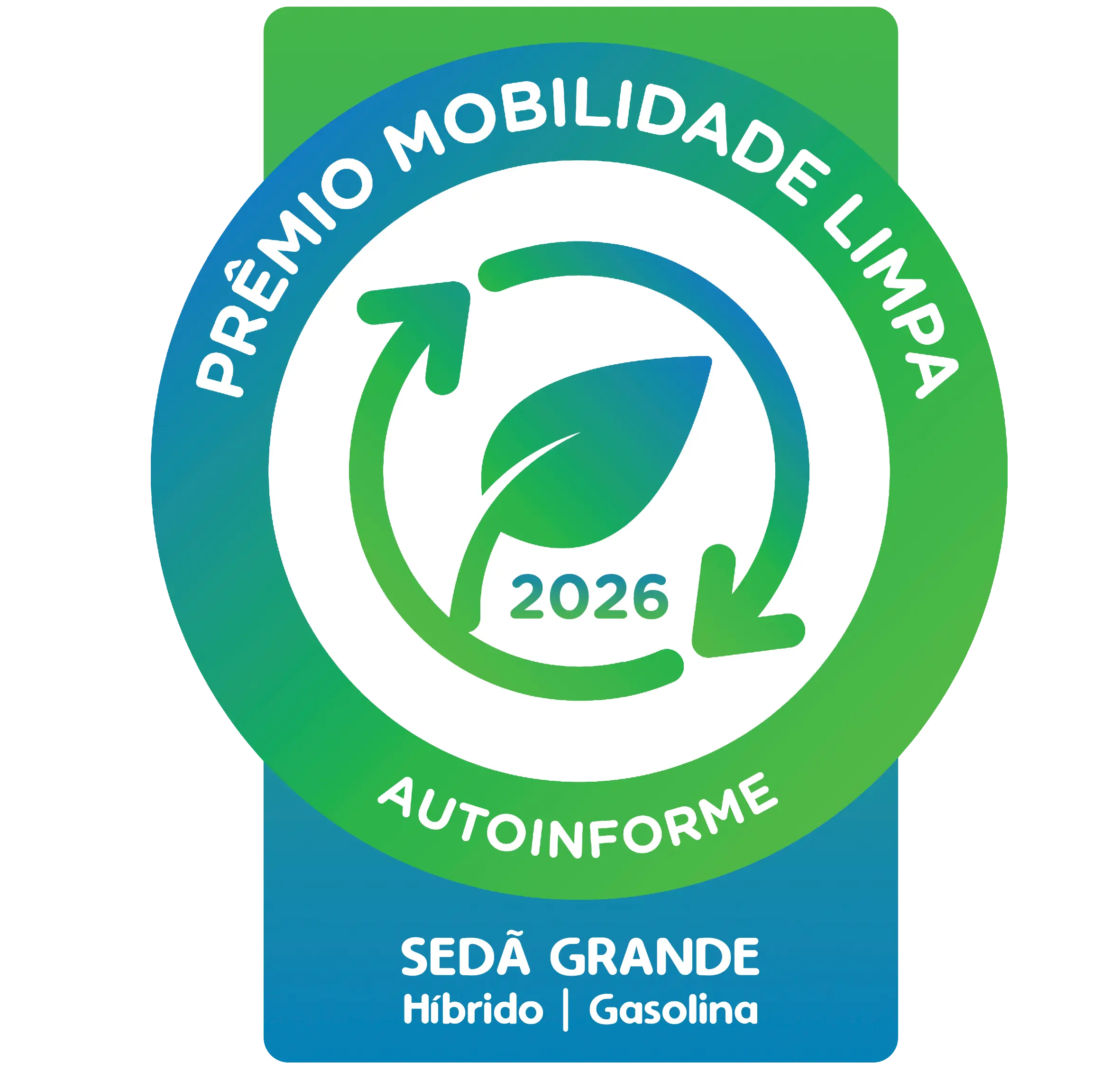 Prêmio Mobilidade Limpa 2026 - Sedan Grande