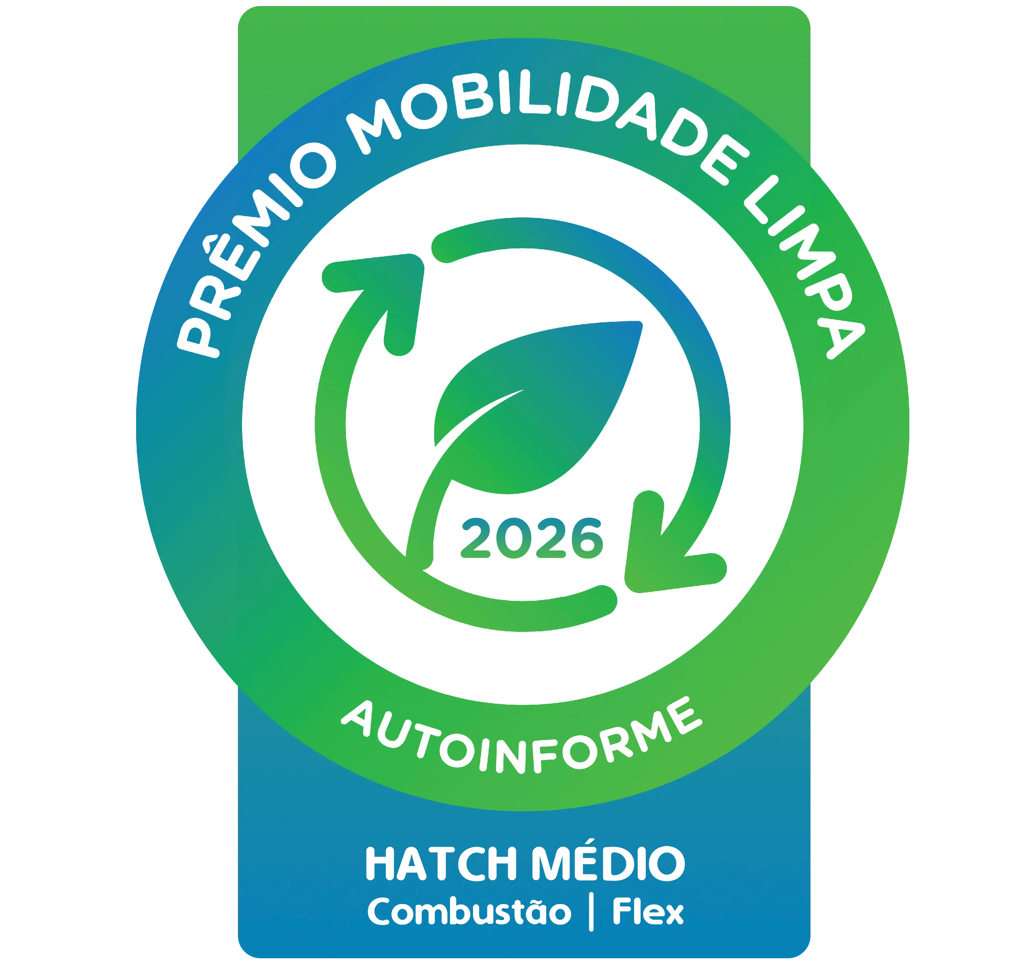 Prêmio Mobilidade limpa 2026 - Hatch Médio
