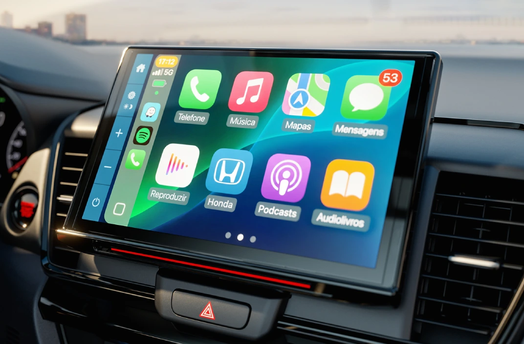 Multimídia de 10” com interface sem fio para Apple CarPlay™ e Android Auto™