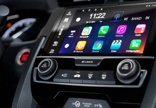 Interface Apple CarPlay e Android Auto™