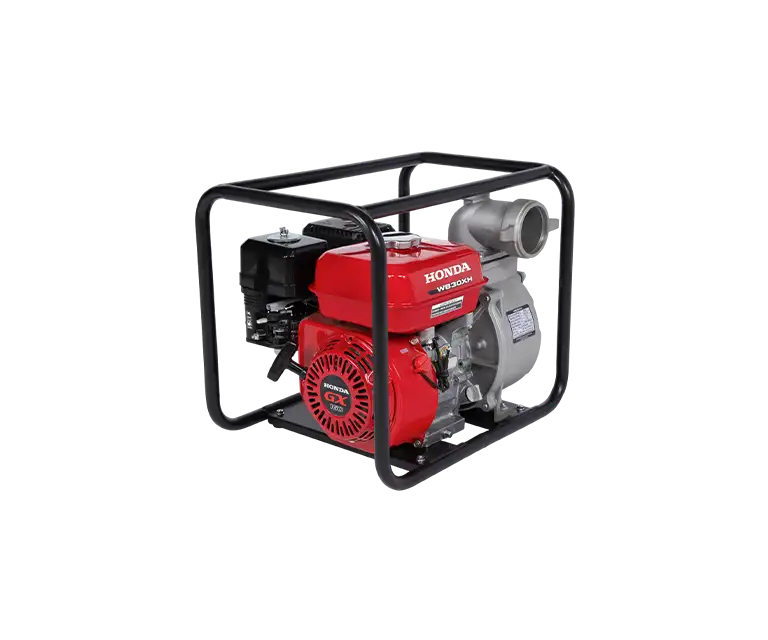 Motobomba Honda WB30 de Lado e 3/4