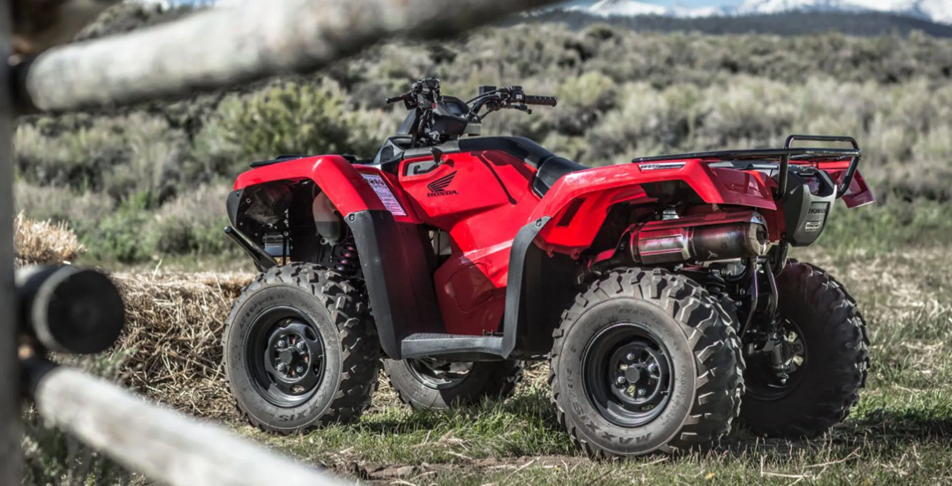 Quadriciclo Honda TRX 420 FourTrax na Grama