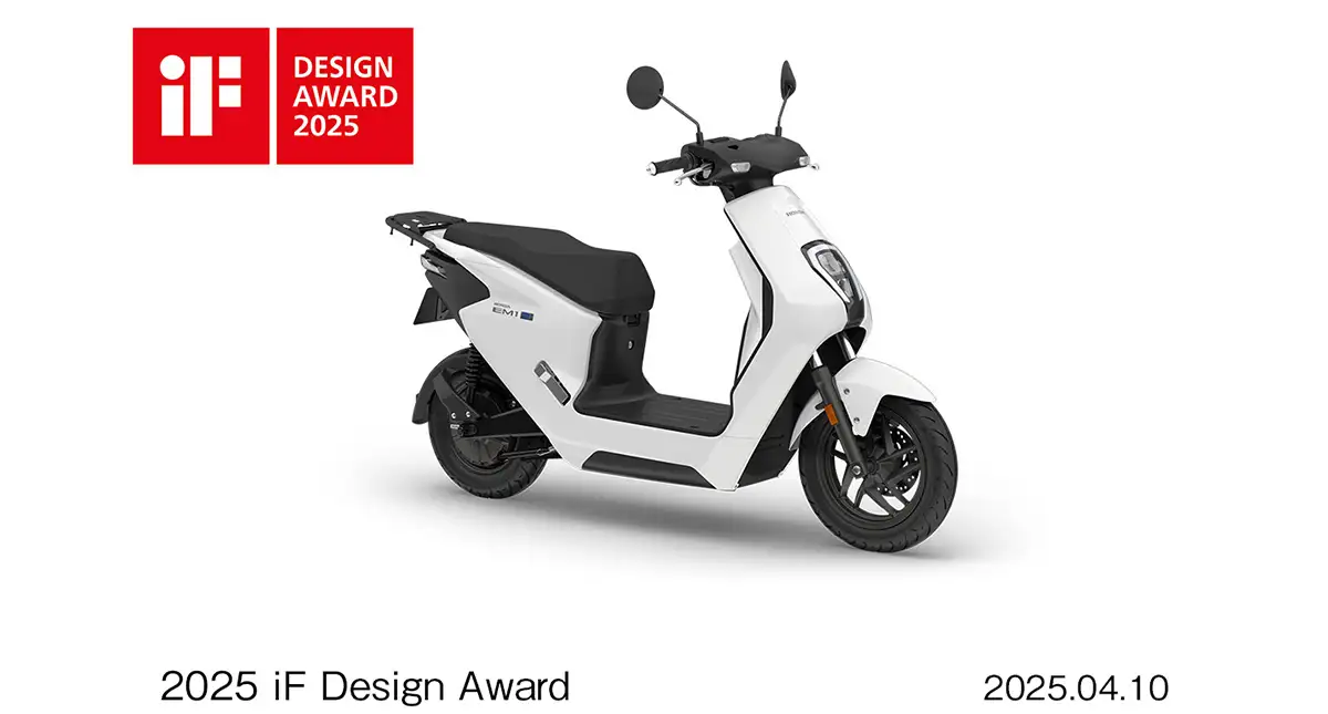 Scooter elétrica Honda Em1 no Design Awards