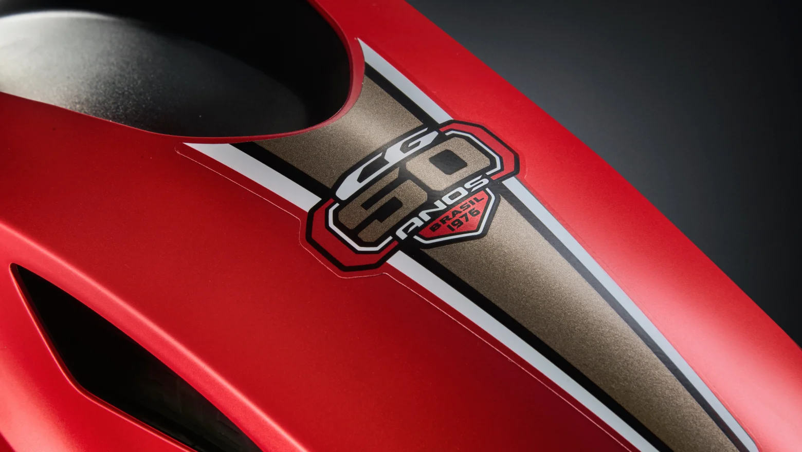 Emblema do tanque da Moto Honda CG 50 anos Edição comemorativa