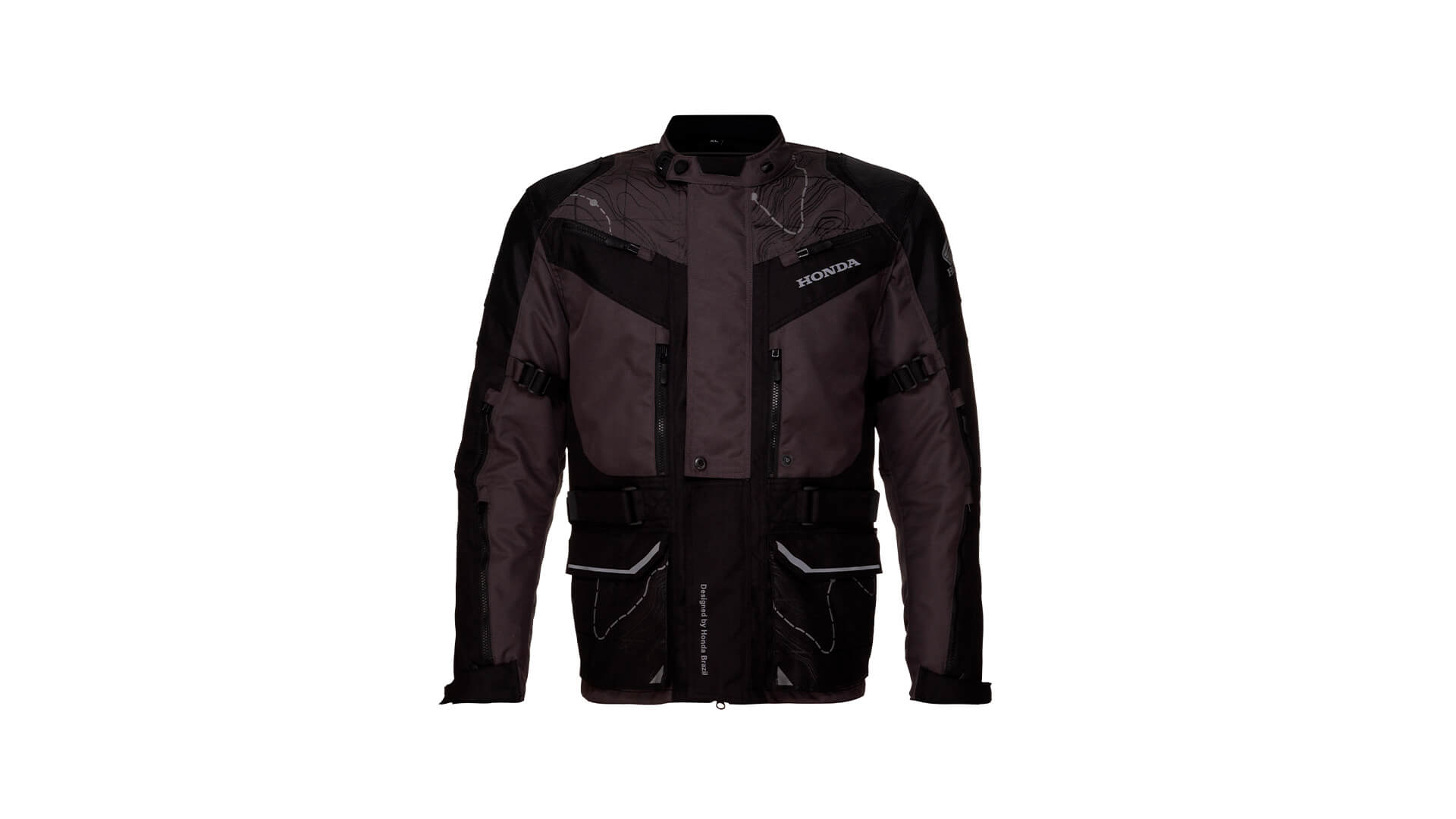 Jaqueta Honda - Parka Advent Preto/Cinza