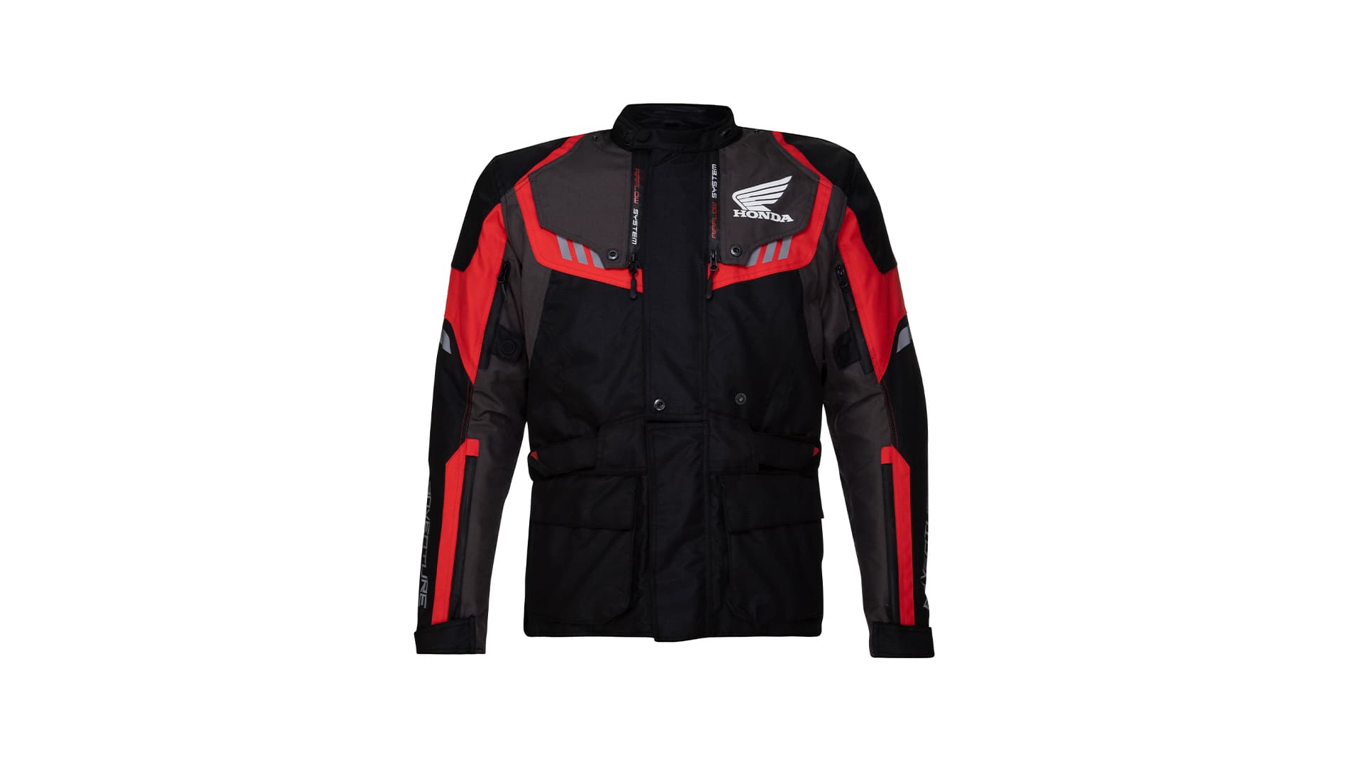 Jaqueta Honda - Parka Adventure Pro Preto/Vermelho