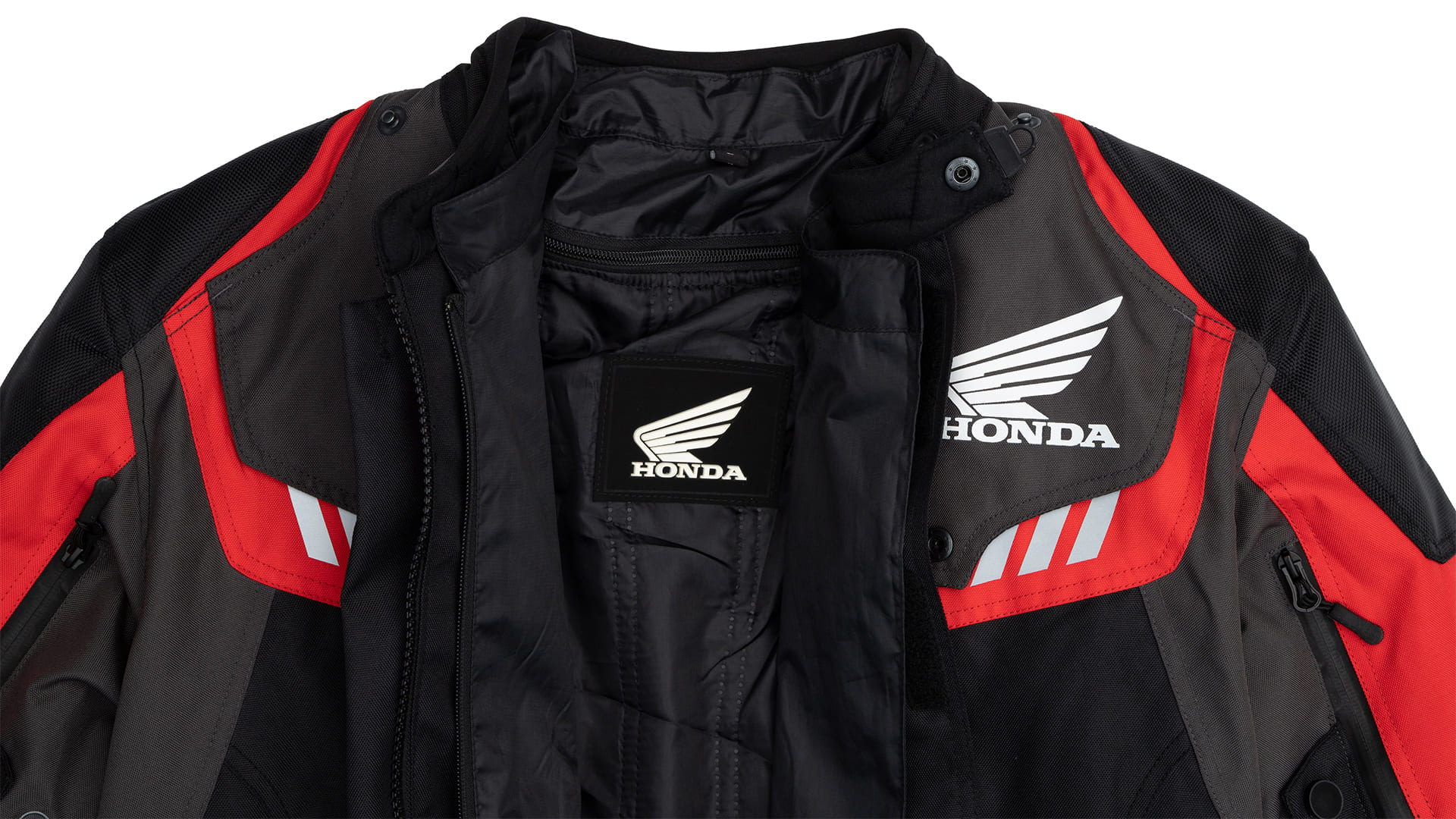 Jaqueta Honda - Parka Adventure Pro Preto/Vermelho