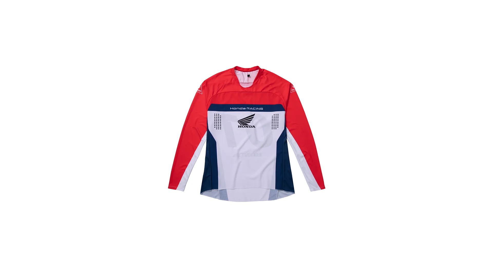 Camiseta Manga Longa Honda Racing Born to Ride (Frente)