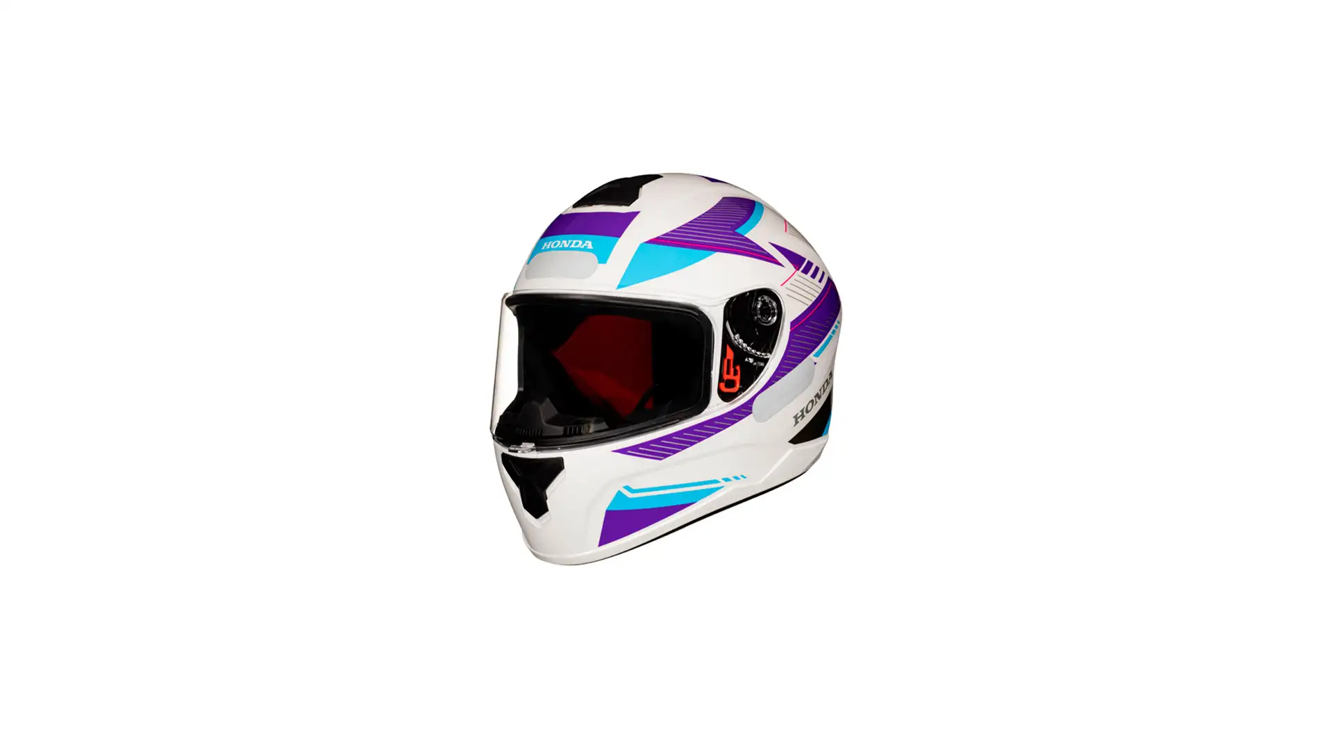 Capacete HFS 2 Branco/Roxo