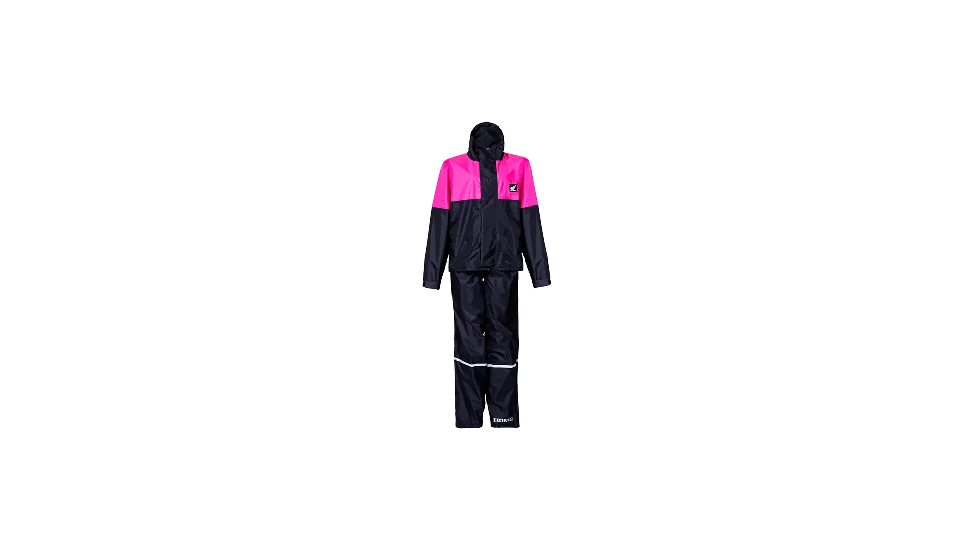 CJ. CHUVA Honda FEMININO NYLON PRETO/ROSA
