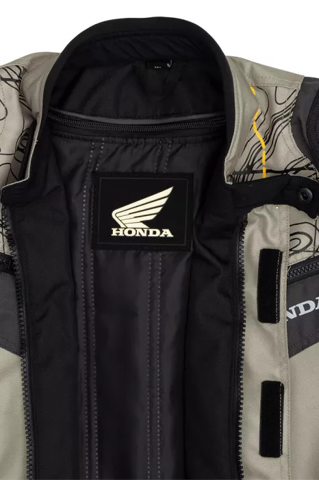 Jaqueta Honda - Parka Adventure Bege/Amarelo