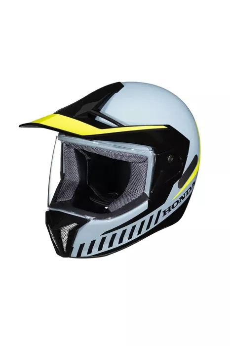 Capacete H3S 2025 Cinza e Verde Limão