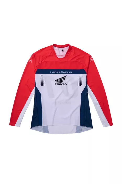 Camiseta Manga Longa Honda Racing Born to Ride (Frente)