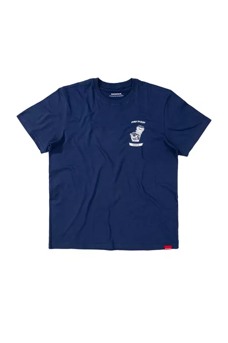 Camiseta Adventure Born to Ride Motor Azul