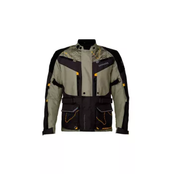 Jaqueta Honda - Parka Adventure Bege / Amarelo