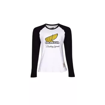 Camiseta Feminina Honda Vintage Legends Manga Longa