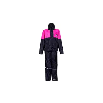 CJ. CHUVA Honda FEMININO NYLON PRETO/ROSA4