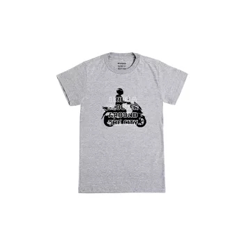 Camiseta feminina silhueta scooter - Cinza Mescla - Coleção Urban5