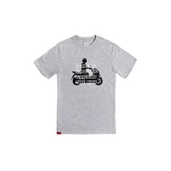 Camiseta silhueta scooter - Cinza Mescla - Coleção Urban9
