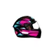 Capacete HFS 2 Preto/Magenta