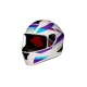 Capacete HFS 2 Branco/Roxo