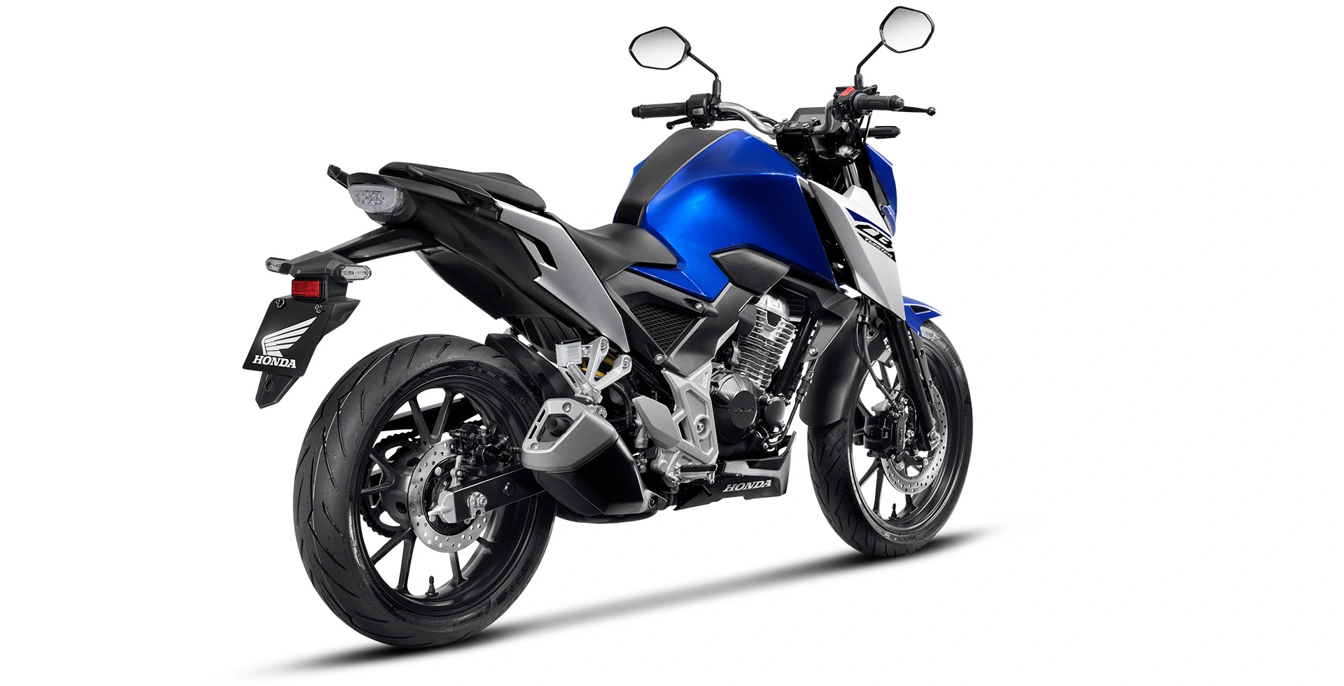 Honda CB 300F Twister ABS Lateral Traseira Direita Azul