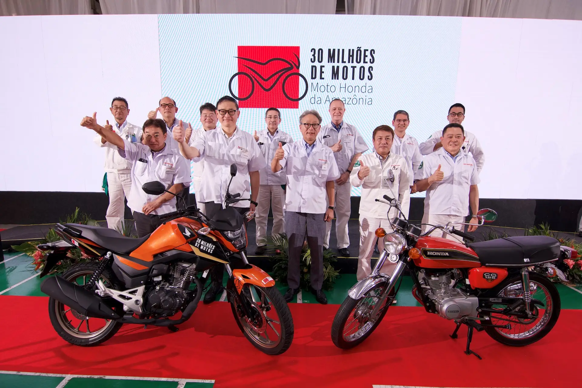 Comemoração Honda 30 milhões de motos produzidas no Brasil