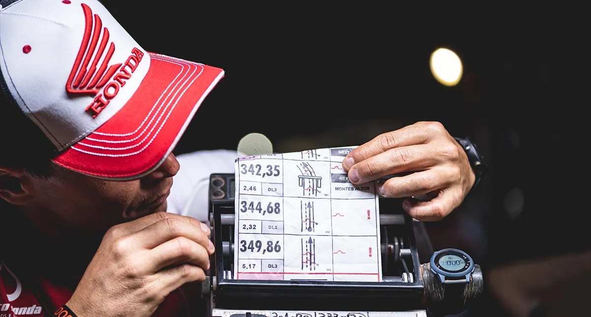 Road Book da moto CRF 450RX