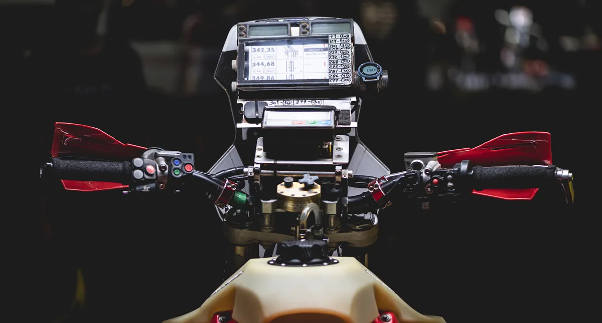 Torre de instrumentos da moto Honda CRF 450RX