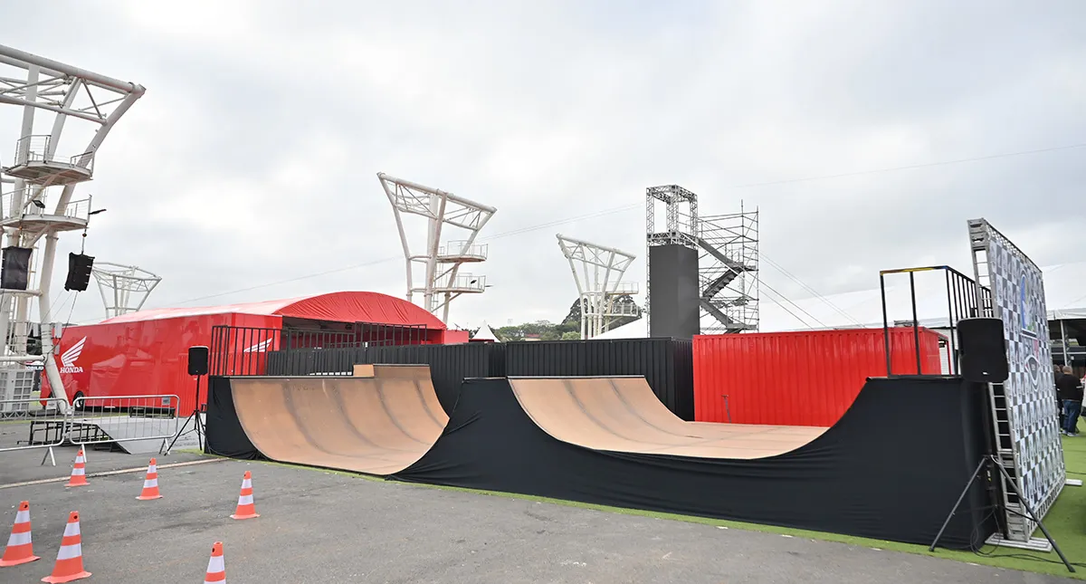 Pista de skate do ambiente da Honda no Festival Interlagos 2024