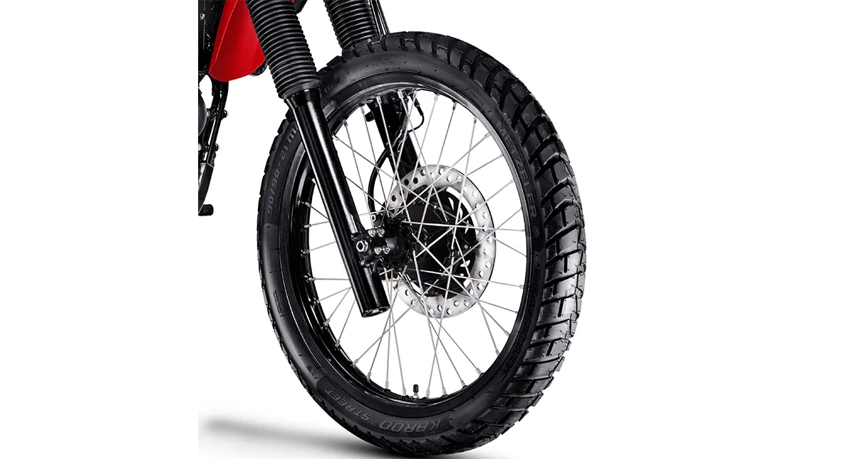 Detalhe da roda da Honda XR 300L Tornado