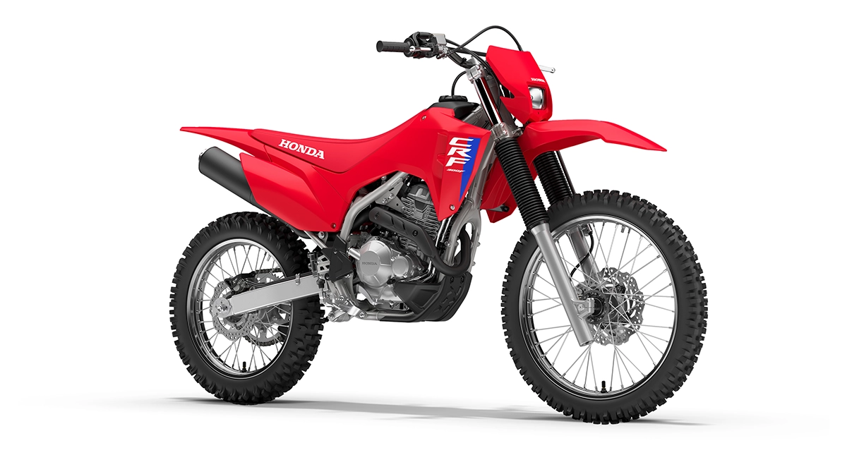 moto honda crf300f vermelha off road