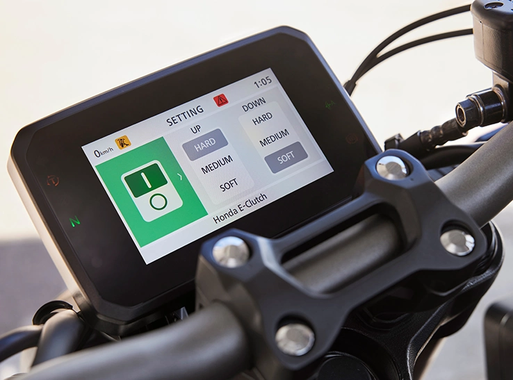 Painel TFT da Honda E-Clutch