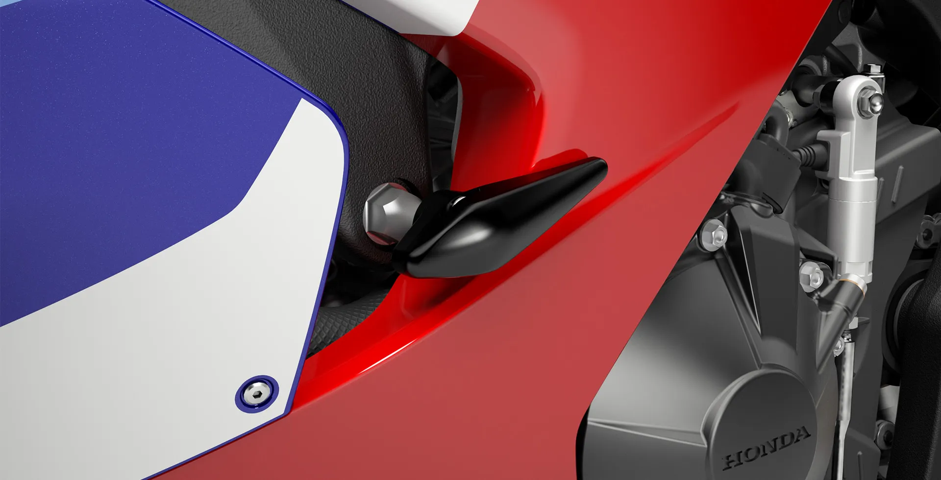 Detalhe do motor da Moto Honda CB 1000RR R Fireblade SP