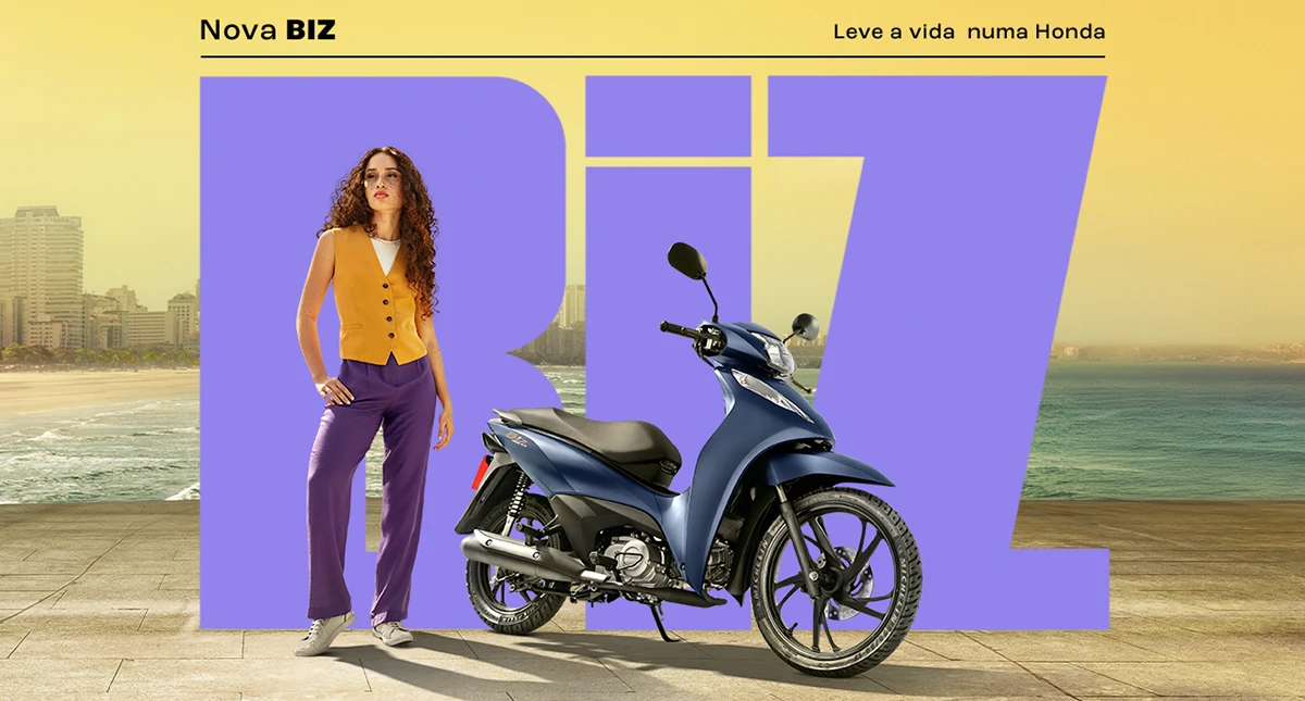 Banner Desktop Honda Biz 125 EX Azul