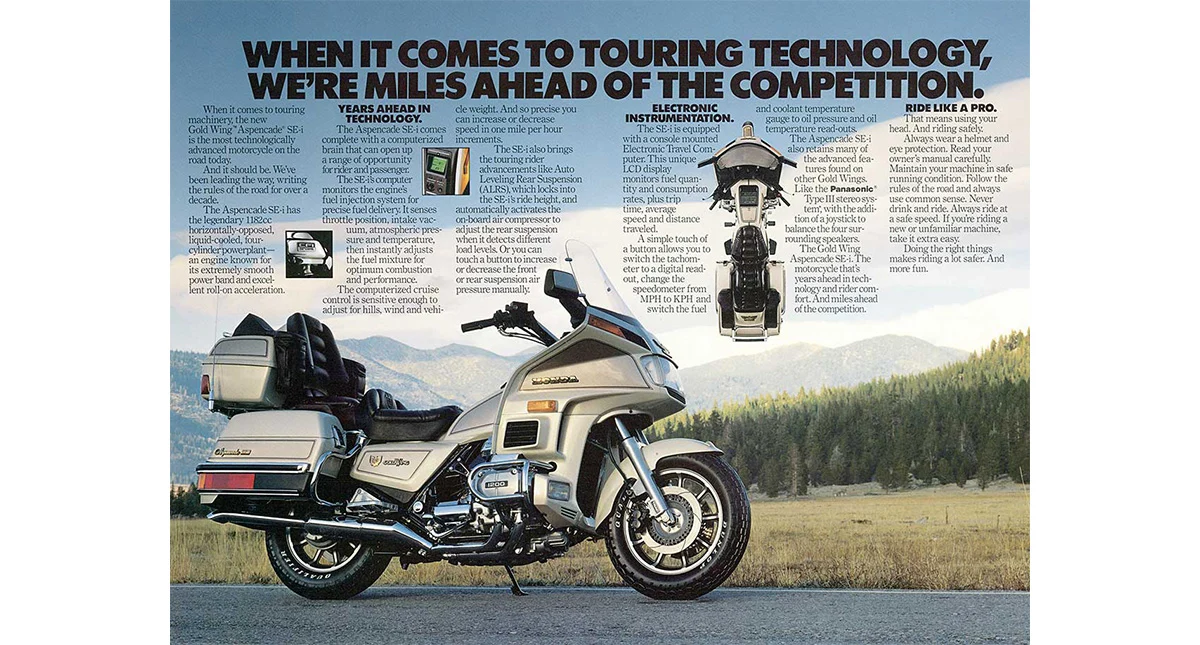 Honda Gold Wing 3ª Geração com tecnologia avançada de turismo