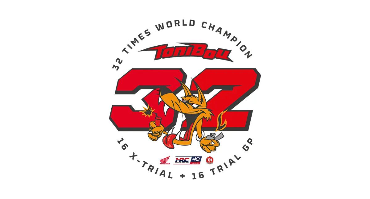 Logo do Piloto Toni Bou 32 vezes Campeão Mundial do X-Trial e Trial GP
