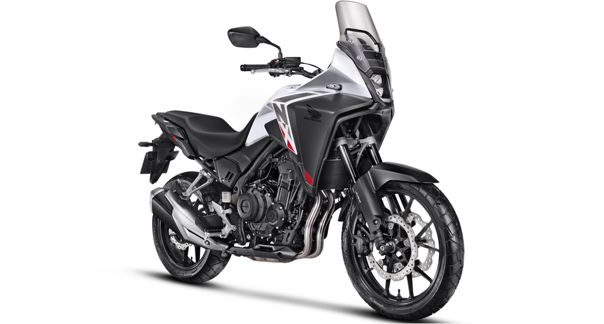 honda nx500 branco 3/4